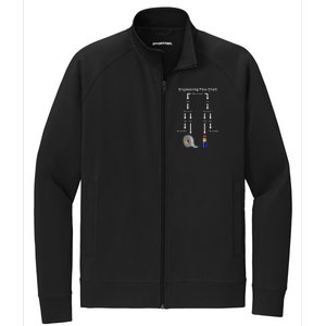 Engineering Flow Chart Stretch Full-Zip Cadet Jacket