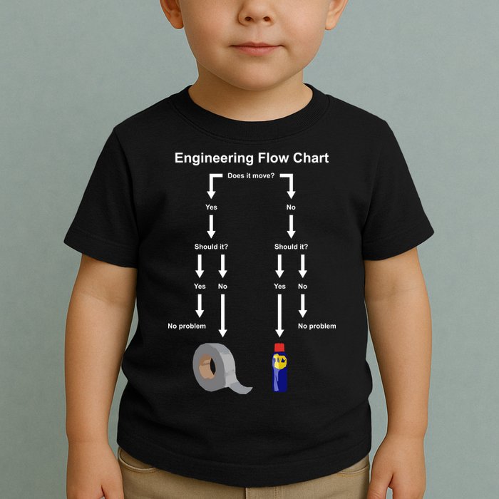 Engineering Flow Chart Toddler T-Shirt