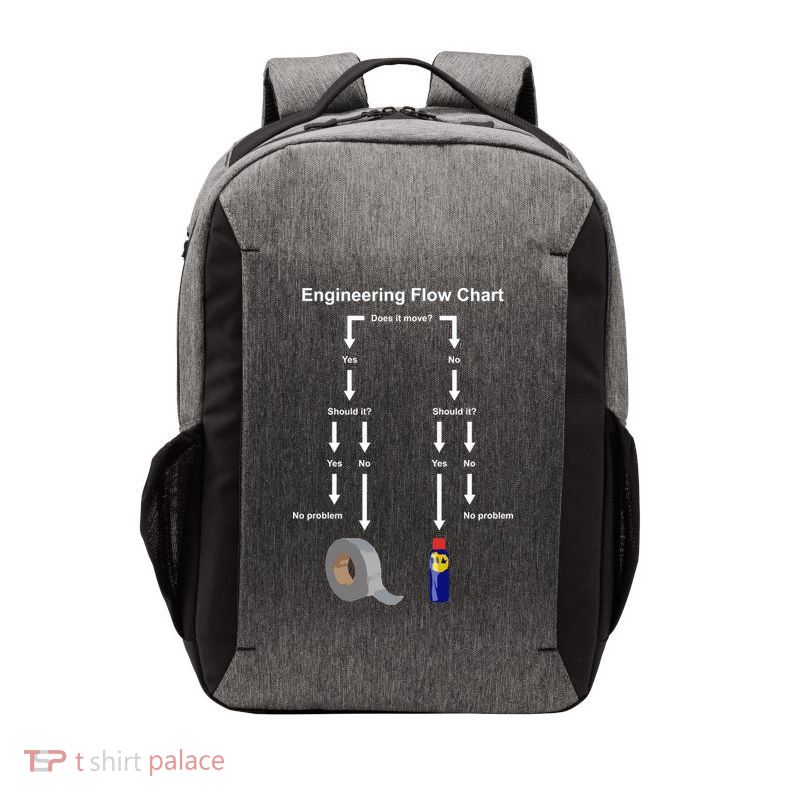 Engineering Flow Chart Vector Backpack