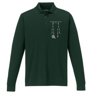 Engineering Flow Chart Performance Long Sleeve Polo