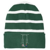 Engineering Flow Chart Striped Beanie with Solid Band