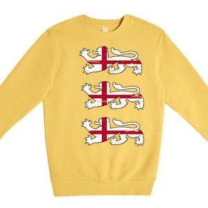 England Euro 21 English Lions Soccer Fan Flag Premium Crewneck Sweatshirt