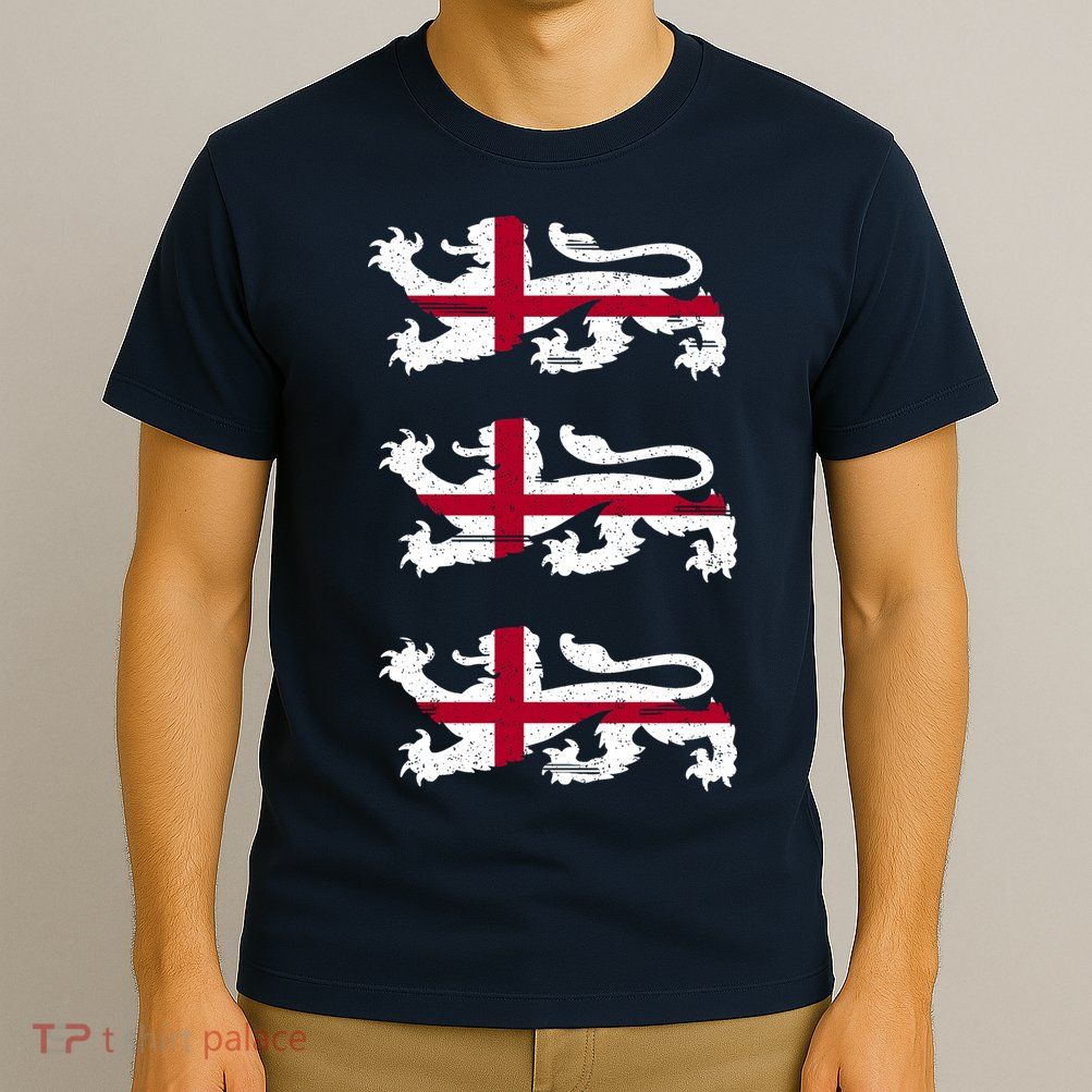 England Euro 21 English Lions Soccer Fan Flag T-Shirt