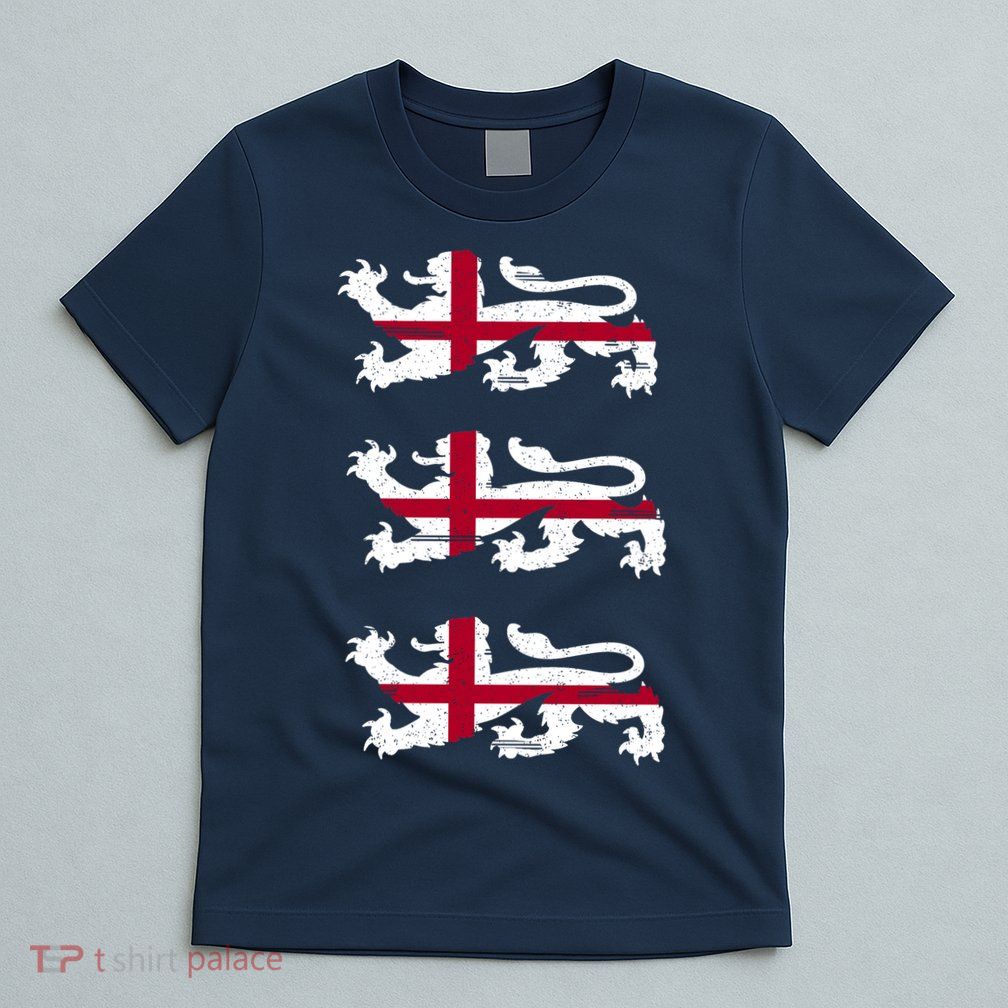 England Euro 21 English Lions Soccer Fan Flag T-Shirt