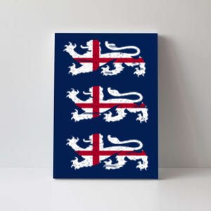 England Euro 21 English Lions Soccer Fan Flag Canvas