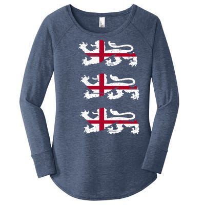 England Euro 21 English Lions Soccer Fan Flag Women's Perfect Tri Tunic Long Sleeve Shirt