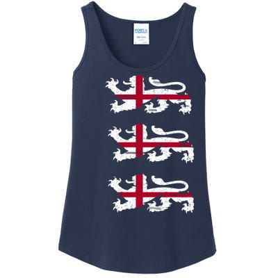 England Euro 21 English Lions Soccer Fan Flag Ladies Essential Tank