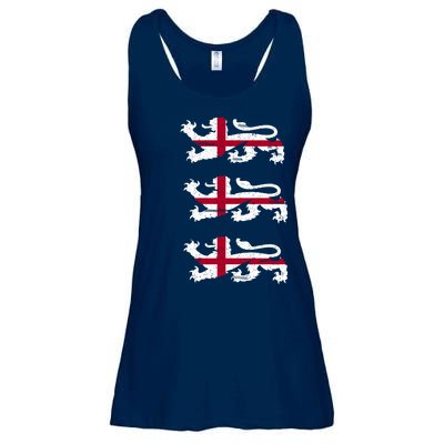 England Euro 21 English Lions Soccer Fan Flag Ladies Essential Flowy Tank