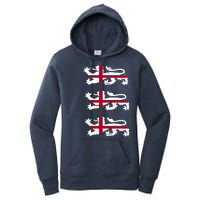 England Euro 21 English Lions Soccer Fan Flag Women's Pullover Hoodie