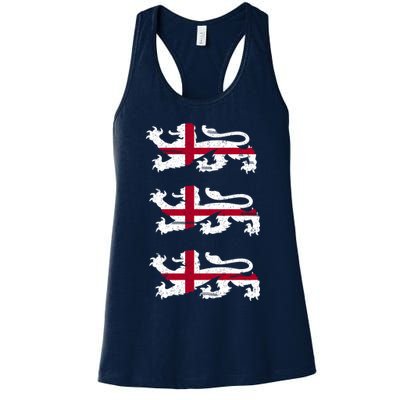 England Euro 21 English Lions Soccer Fan Flag Womens Tank Top