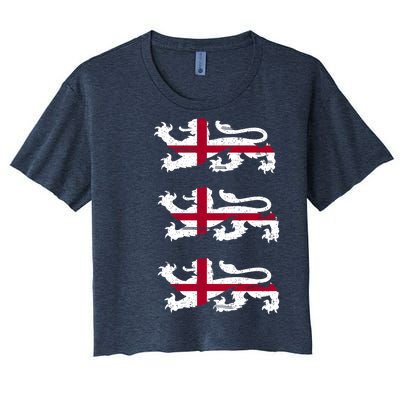 England Euro 21 English Lions Soccer Fan Flag Women's Crop Top Tee