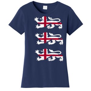 England Euro 21 English Lions Soccer Fan Flag Women's T-Shirt