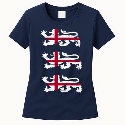 England Euro 21 English Lions Soccer Fan Flag Women's T-Shirt