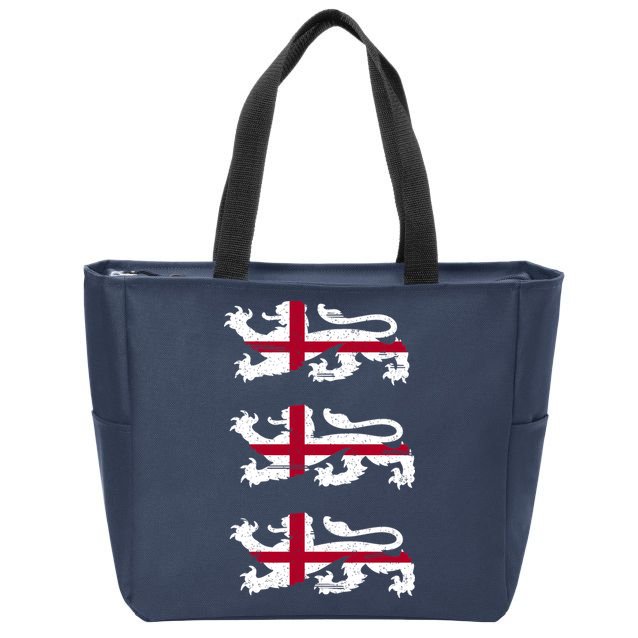 England Euro 21 English Lions Soccer Fan Flag Zip Tote Bag