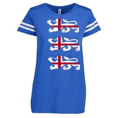 England Euro 21 English Lions Soccer Fan Flag Enza Ladies Jersey Football T-Shirt