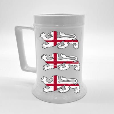 England Euro 21 English Lions Soccer Fan Flag Beer Stein