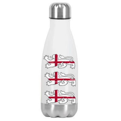 England Euro 21 English Lions Soccer Fan Flag Stainless Steel Insulated Water Bottle