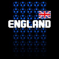 England Flag Soccer Ball Futbol Pattern Flat Bill Trucker Hat