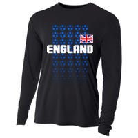 England Flag Soccer Ball Futbol Pattern Cooling Performance Long Sleeve Crew