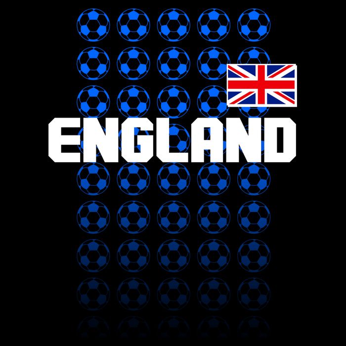 England Flag Soccer Ball Futbol Pattern Cooling Performance Long Sleeve Crew