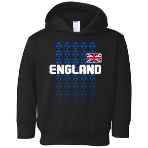 England Flag Soccer Ball Futbol Pattern Toddler Hoodie