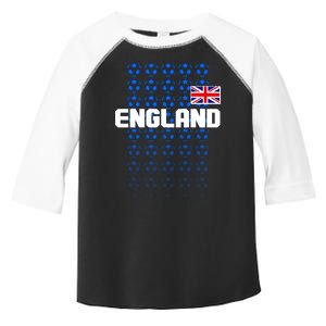 England Flag Soccer Ball Futbol Pattern Toddler Fine Jersey T-Shirt