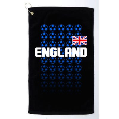 England Flag Soccer Ball Futbol Pattern Golf Towel