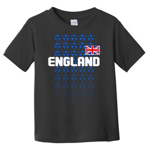 England Flag Soccer Ball Futbol Pattern Toddler T-Shirt