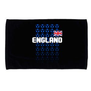 England Flag Soccer Ball Futbol Pattern Microfiber Hand Towel