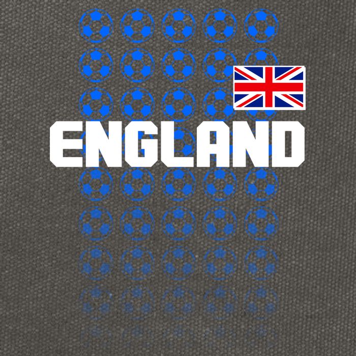 England Flag Soccer Ball Futbol Pattern Cotton Canvas Backpack