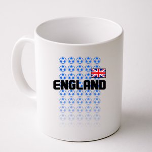 England Flag Soccer Ball Futbol Pattern Coffee Mug