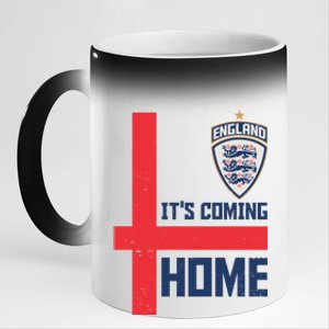 England It's Coming Home Soccer Jersey Futbol 11oz Black Color Changing Mug