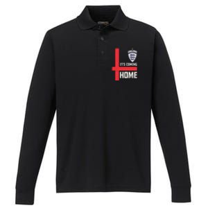 England It's Coming Home Soccer Jersey Futbol Performance Long Sleeve Polo