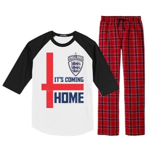 England It's Coming Home Soccer Jersey Futbol Raglan Sleeve Pajama Set