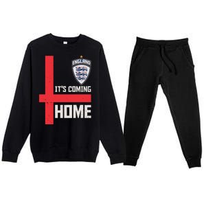 England It's Coming Home Soccer Jersey Futbol Premium Crewneck Sweatsuit Set