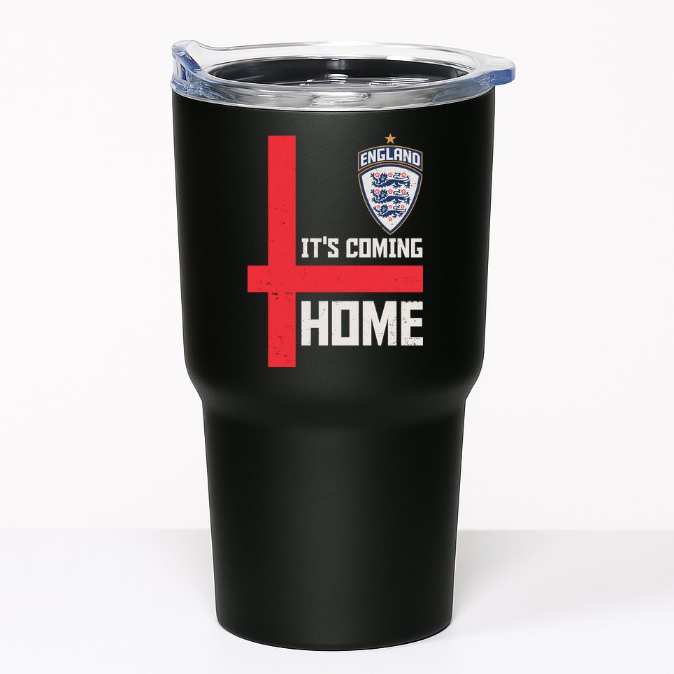 England It's Coming Home Soccer Jersey Futbol Tumbler