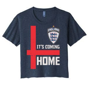 England It's Coming Home Soccer Jersey Futbol Women's Crop Top Tee