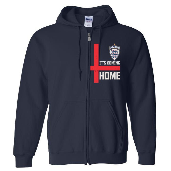 England It's Coming Home Soccer Jersey Futbol Full Zip Hoodie