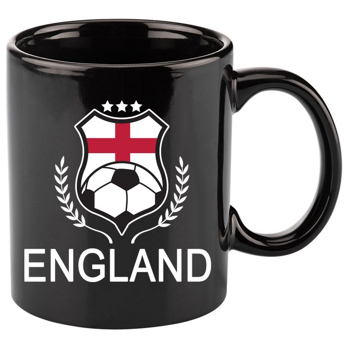 England Soccer English Flag 11oz C Handle Ceramic Mug