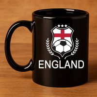 England Soccer English Flag 11oz C Handle Ceramic Mug