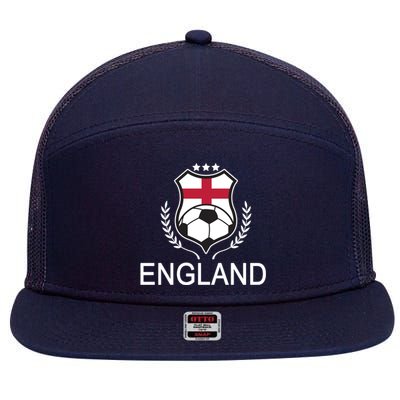 England Soccer English Flag 7 Panel Mesh Trucker Snapback Hat