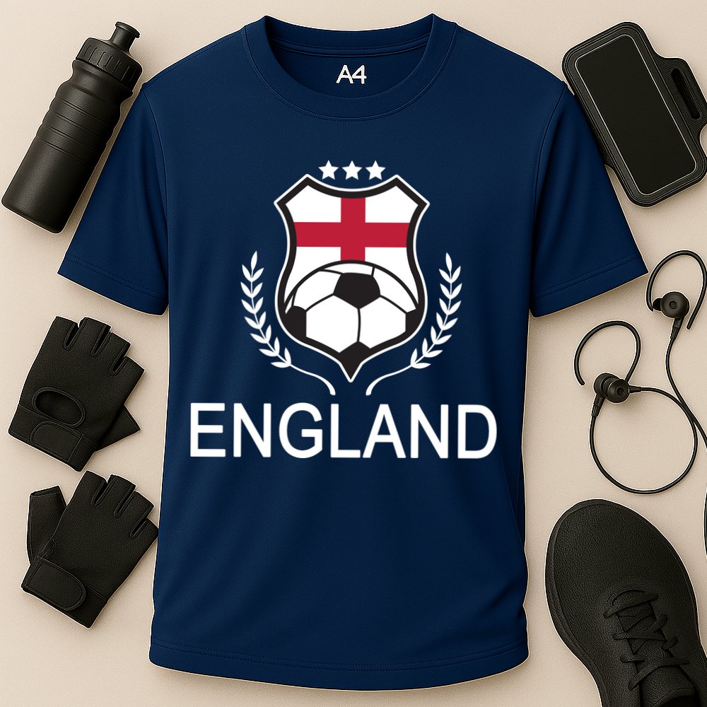 England Soccer English Flag Cooling Performance Crew T-Shirt