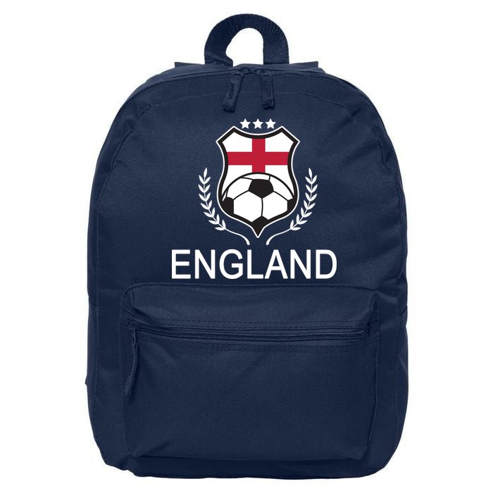 England Soccer English Flag 16 in Basic Backpack