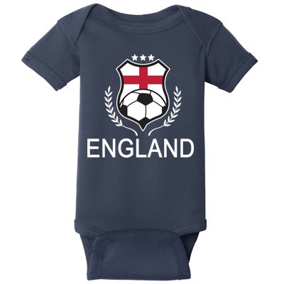 England Soccer English Flag Baby Bodysuit