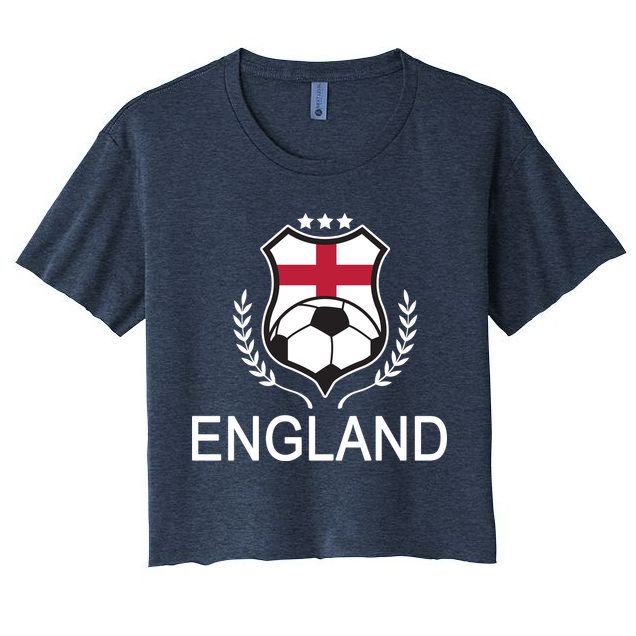 England Soccer English Flag Crop Top