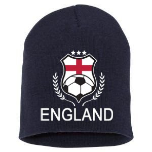 England Soccer English Flag Short Acrylic Beanie