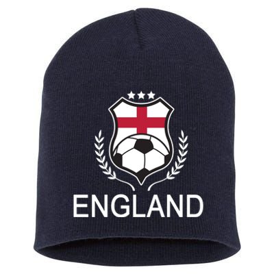 England Soccer English Flag Short Acrylic Beanie