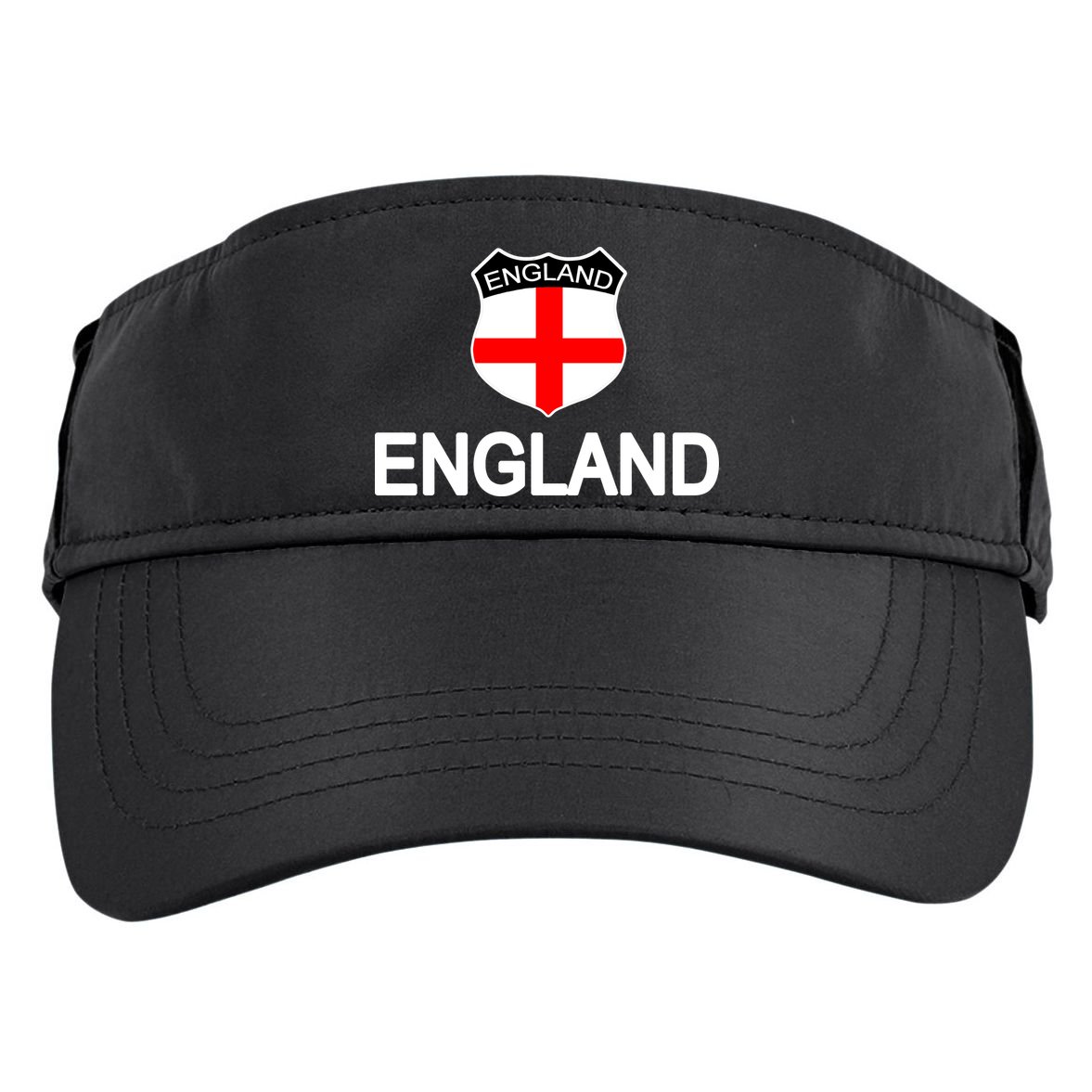 England Soccer Fan English Crest Flag Adult Drive Performance Visor