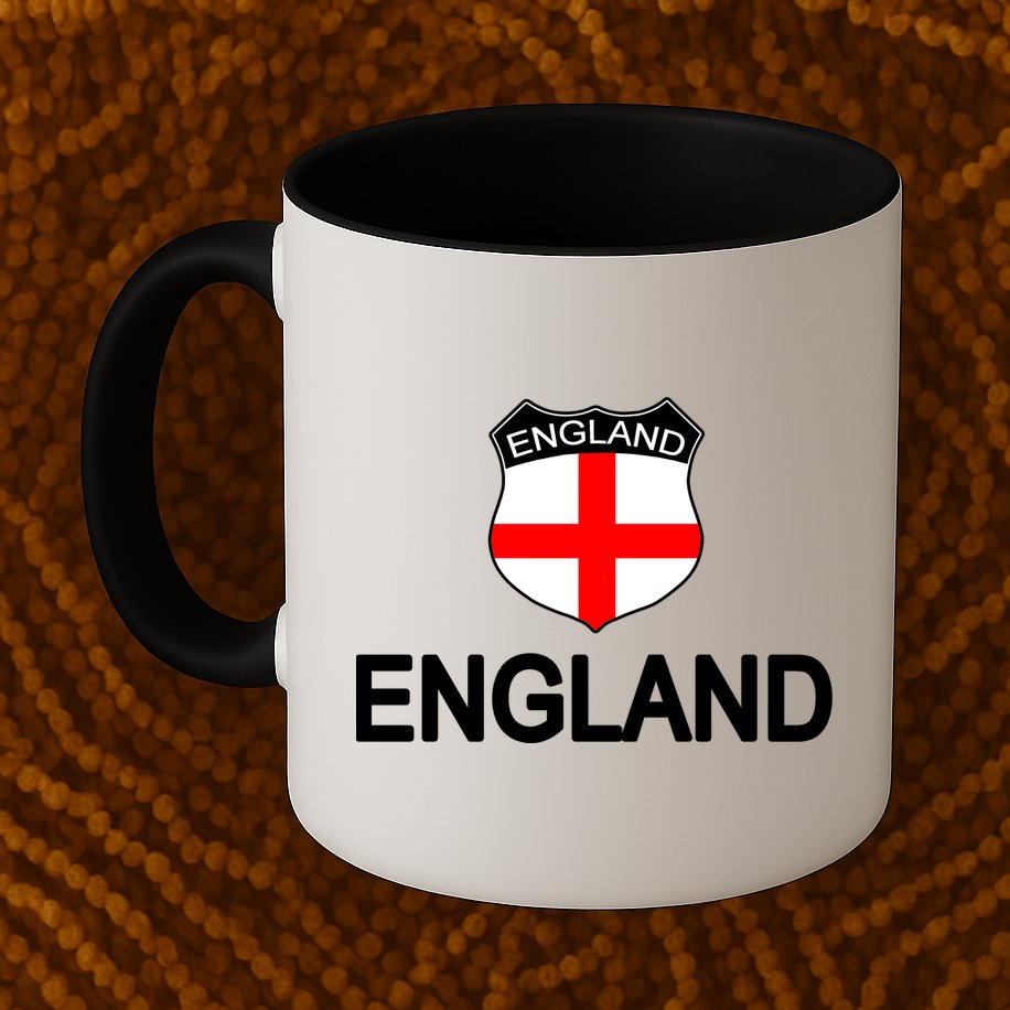 England Soccer Fan English Crest Flag Mug