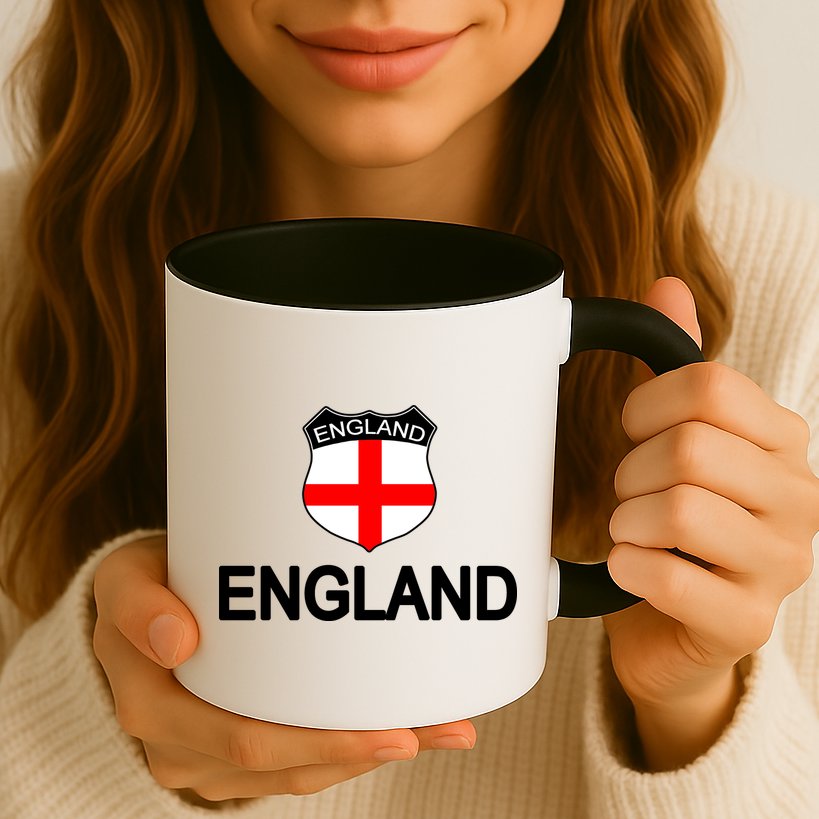 England Soccer Fan English Crest Flag Mug